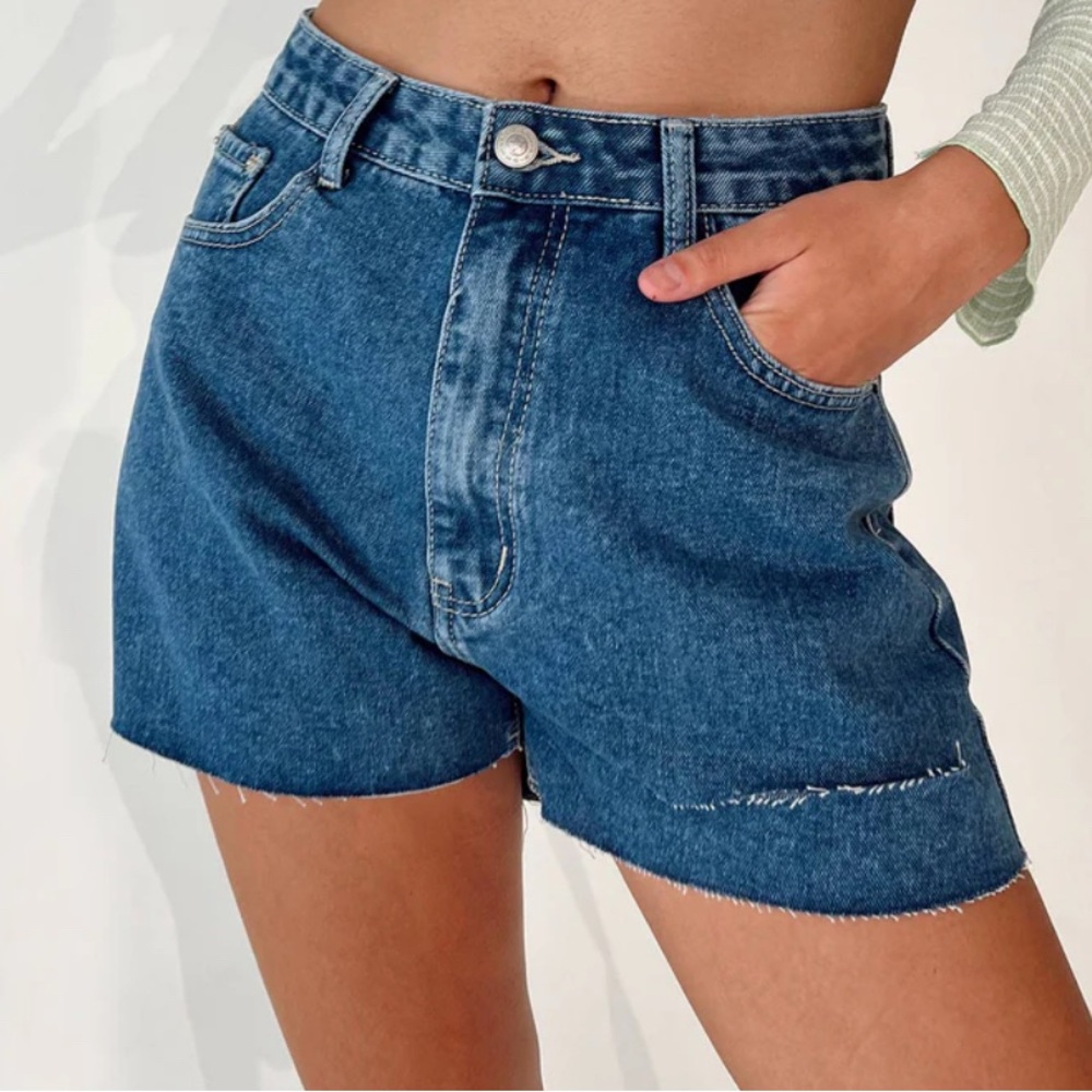 Princess Polly Camari Denim Shorts size 8 NWT